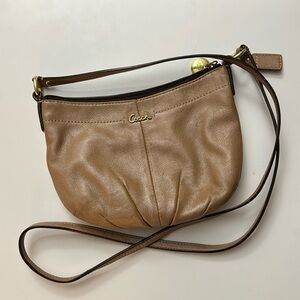 Unique neutral leather Coach crossbody